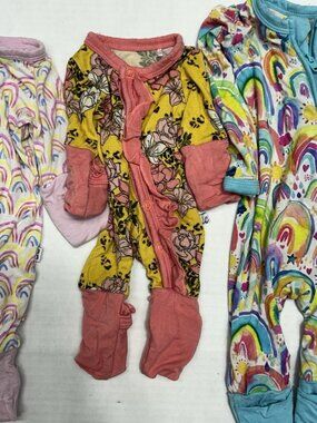 Little Sleepies/ Lanee Co/ Birdie Bean Micro/Preemie Zip Pajama Bamboo Sleepers